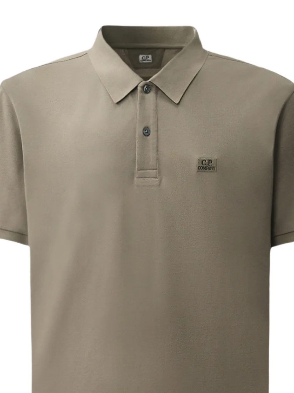 C.P. Company Poloshirt met logopatch Groen