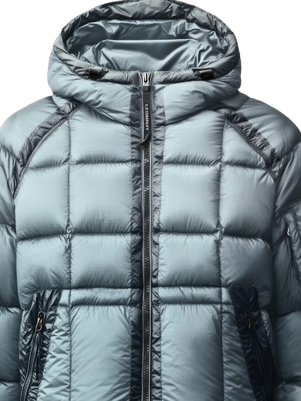 C.P. Company Gewatteerd jack met Lens-detail Blauw