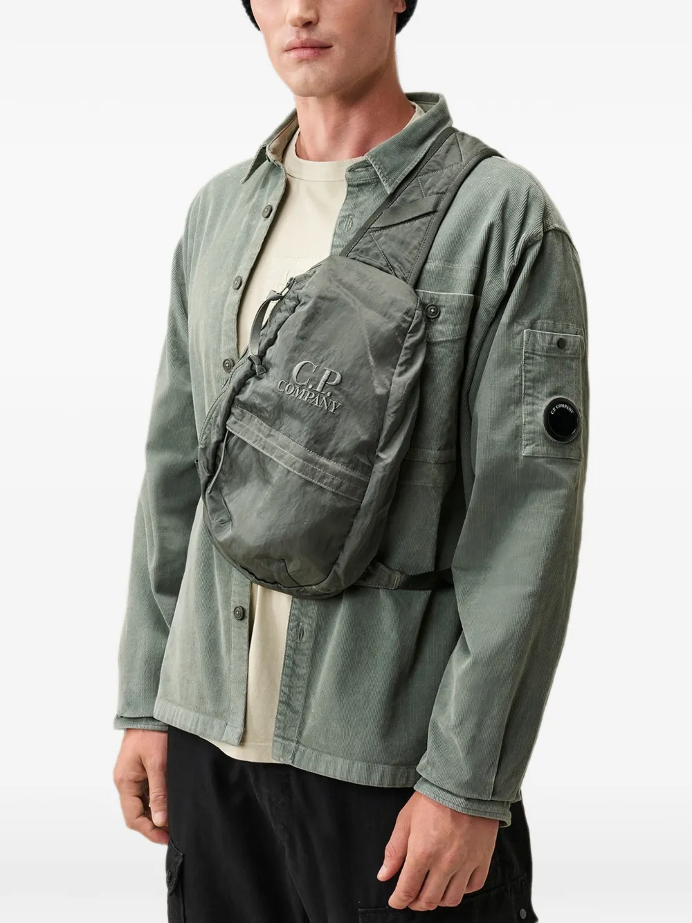 C.P. Company Nylon B Lens crossbodytas Grijs