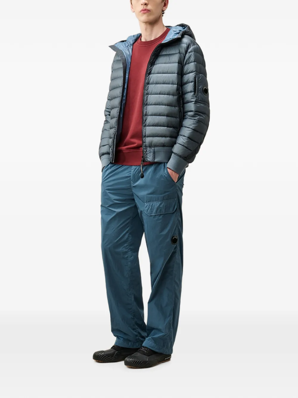 C.P. Company Sweater met geborduurd logo Rood