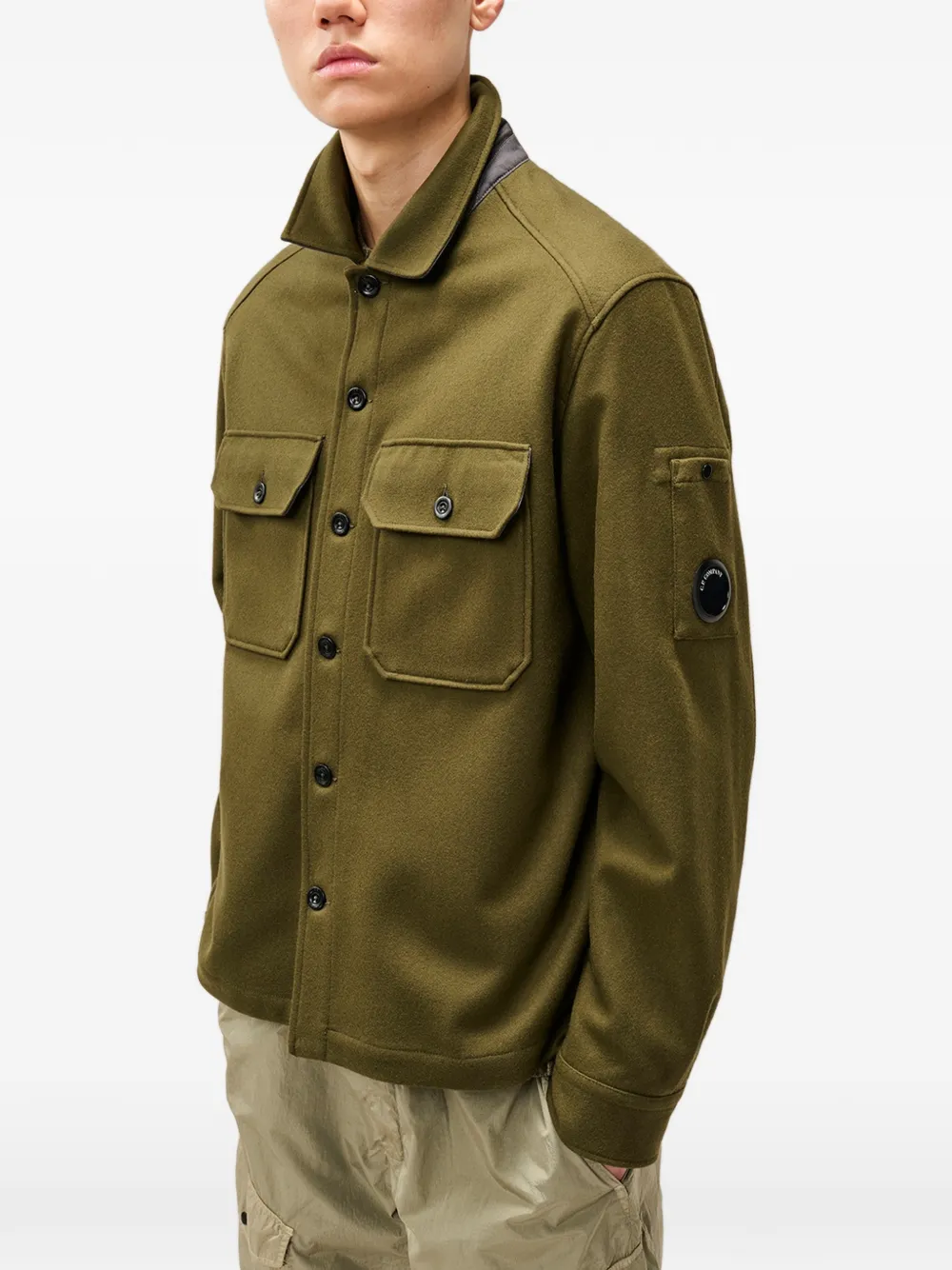C.P. Company Jack met zak en Lens-detail Groen