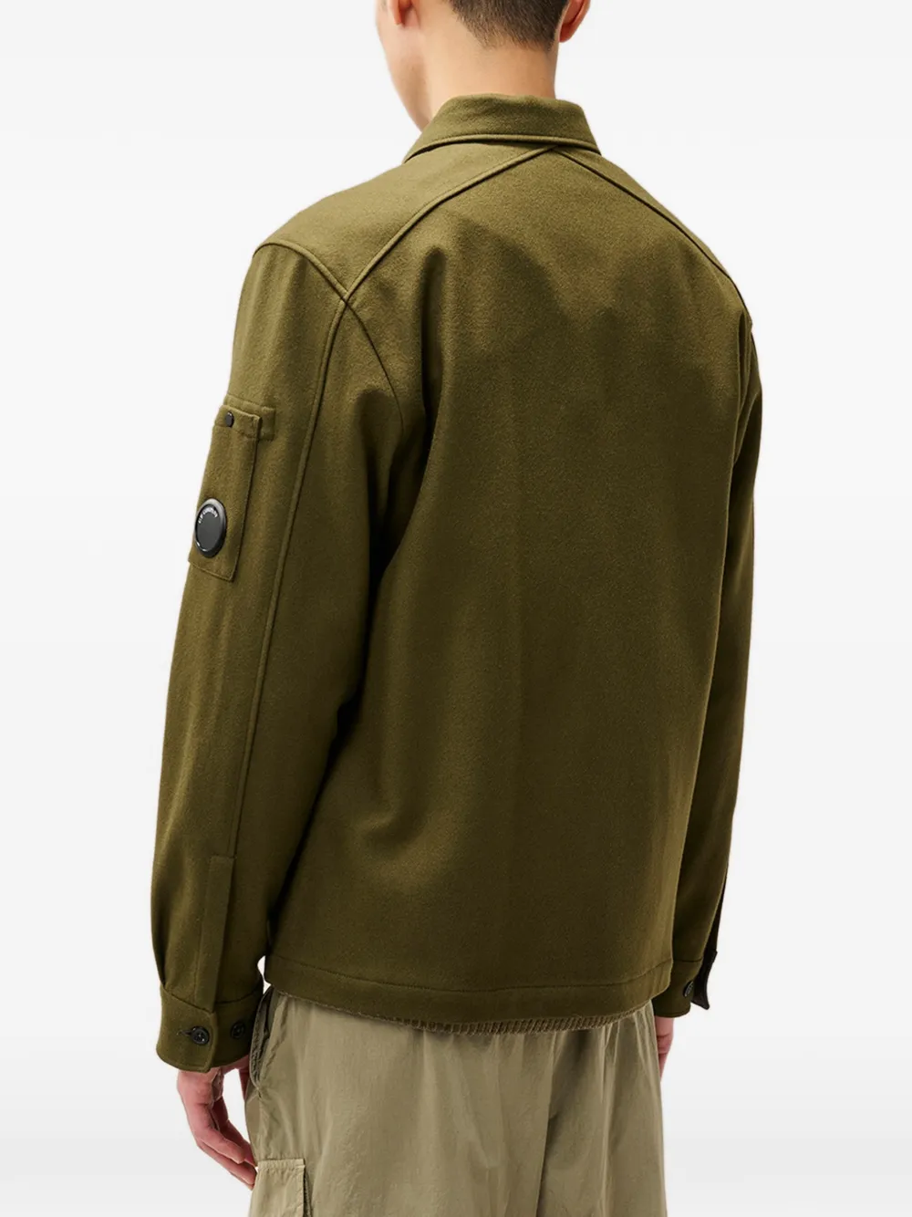 C.P. Company Jack met zak en Lens-detail Groen