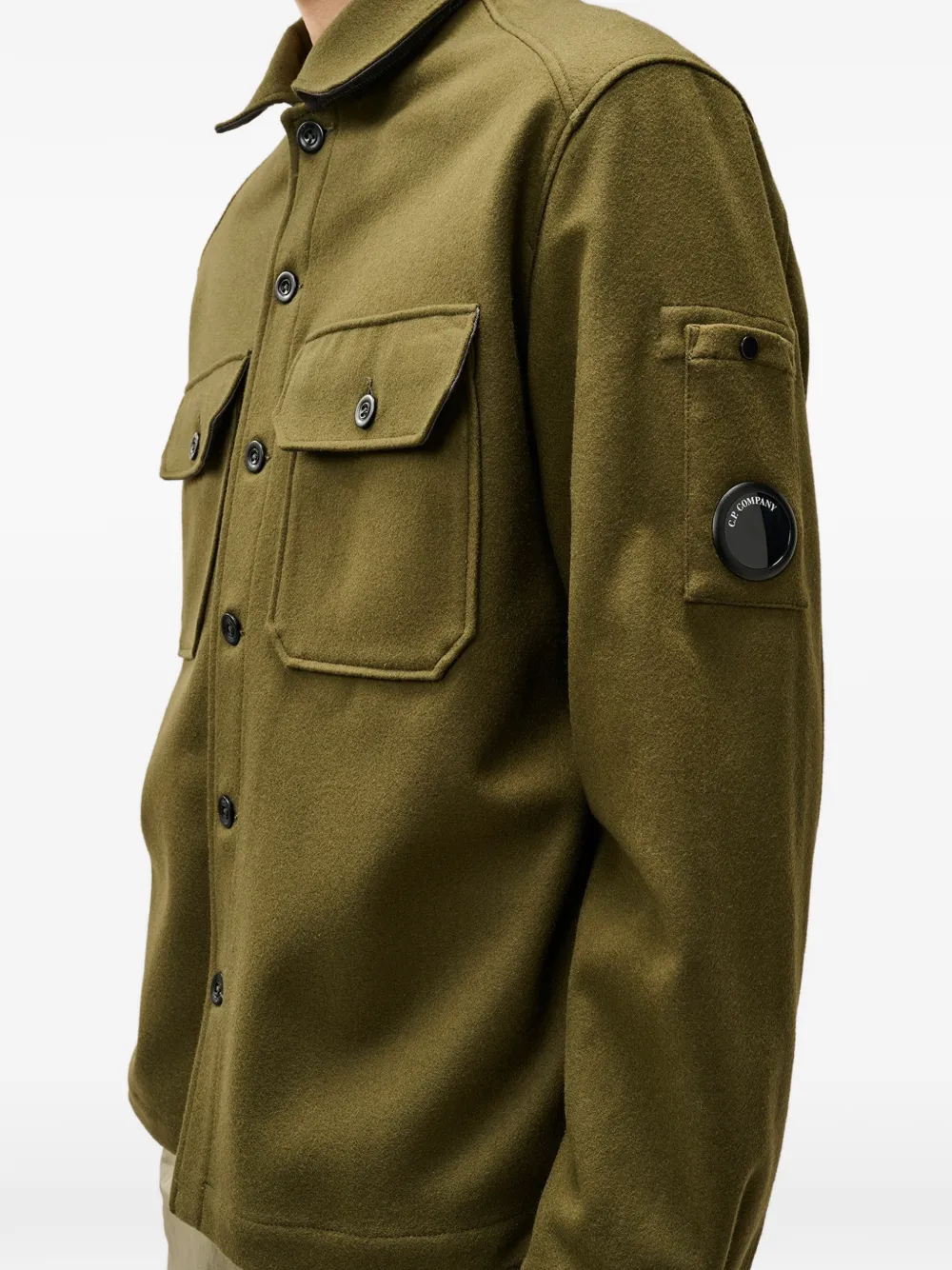 C.P. Company Jack met zak en Lens-detail Groen