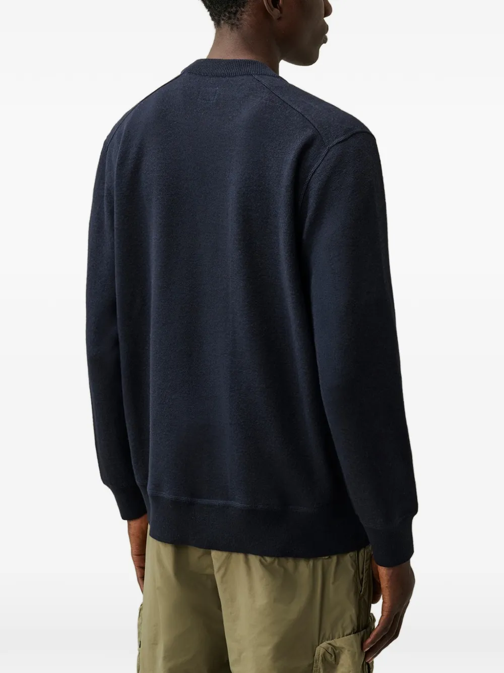 C.P. Company Lens-detail sweater Blauw