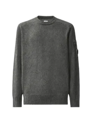 美品C.P. COMPANY クルーネック ニット レンズポケットダークグレー C.P. Company ポケット ニットウェア | グレー | FARFETCH JP