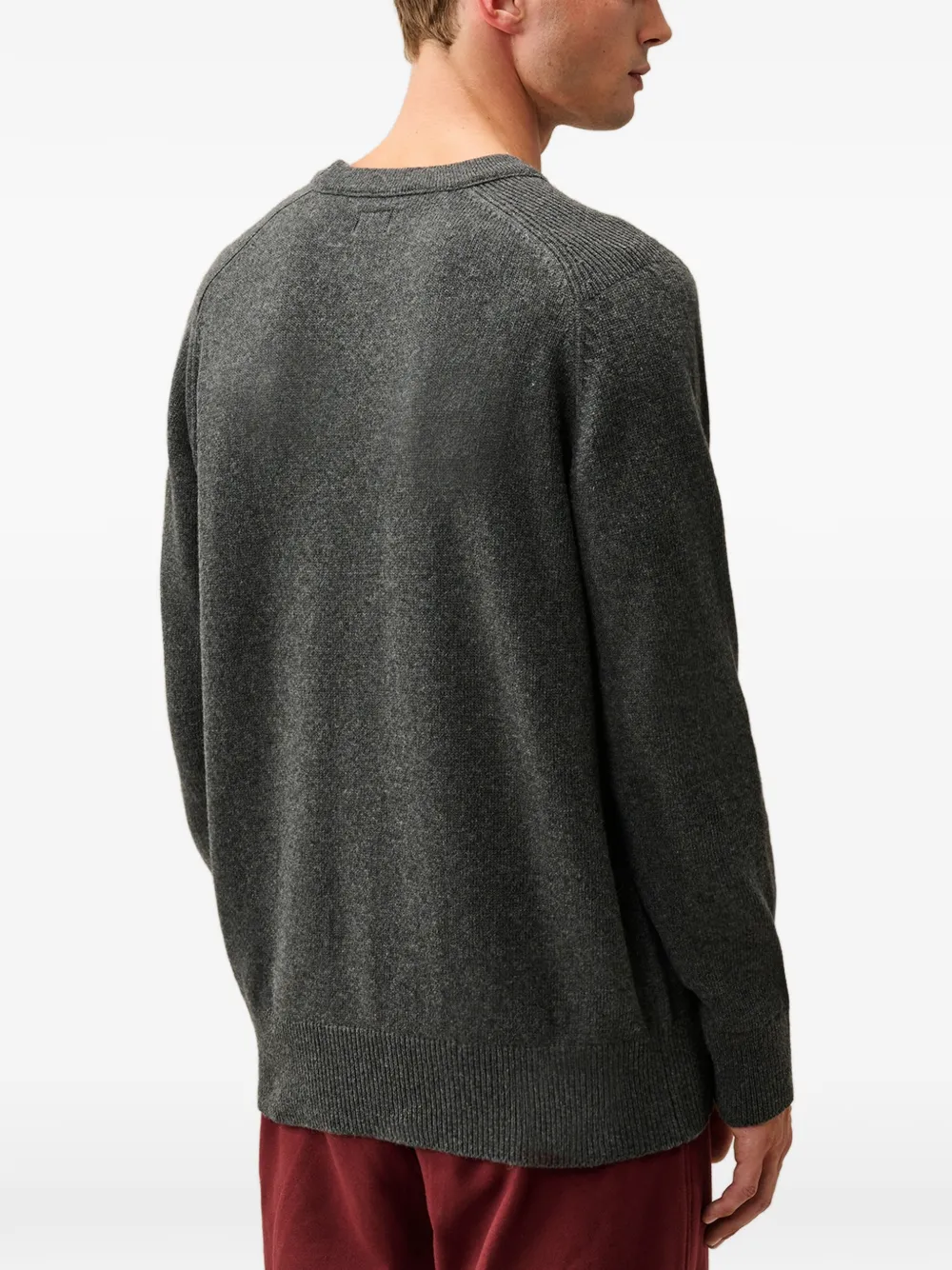 C.P. Company Lamswollen trui met ronde hals Grijs