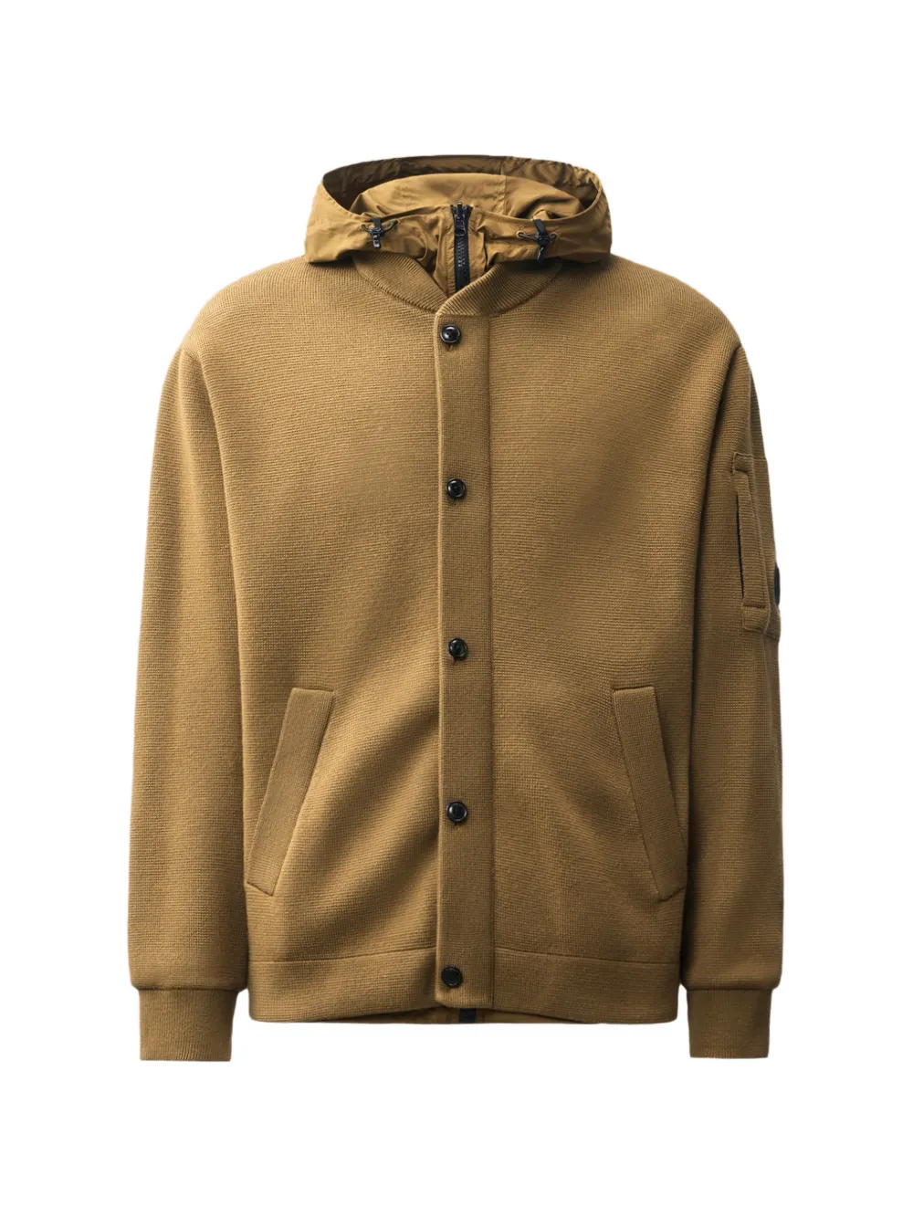 C.P. Company Lens-detail hooded jacket - Toni neutri
