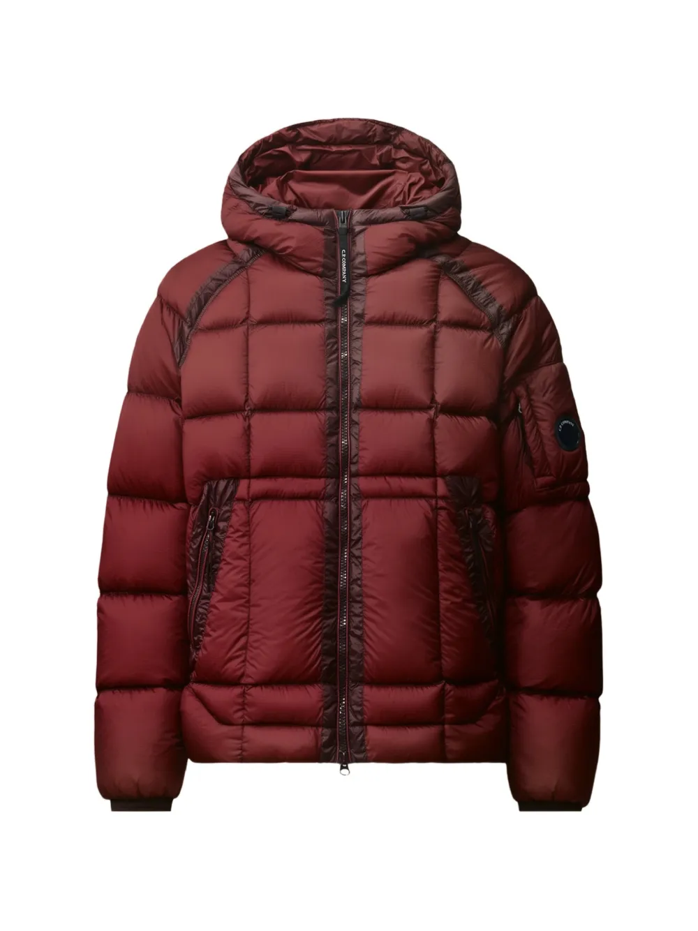 C.P. Company quilted hooded jacket - Rosso