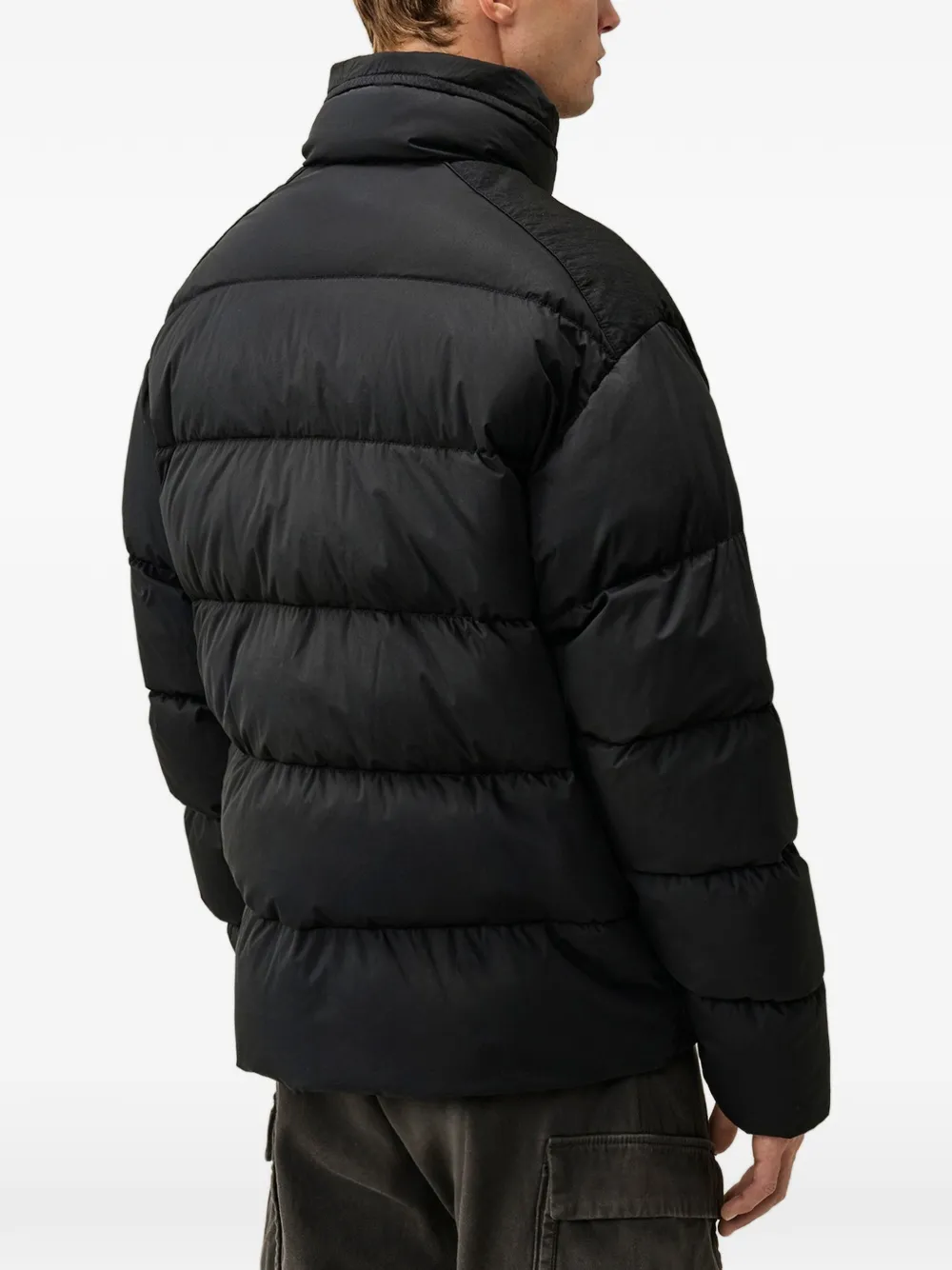 C.P. Company Nycra-R Lens hooded down jacket Zwart
