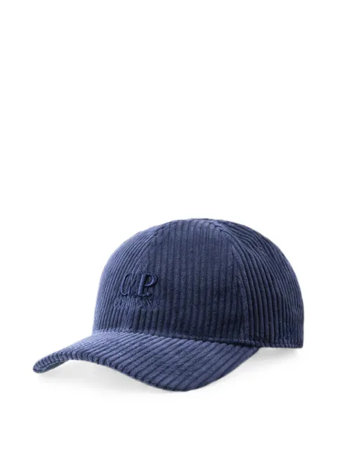 C.P. Company logo-embroidered corduroy baseball cap