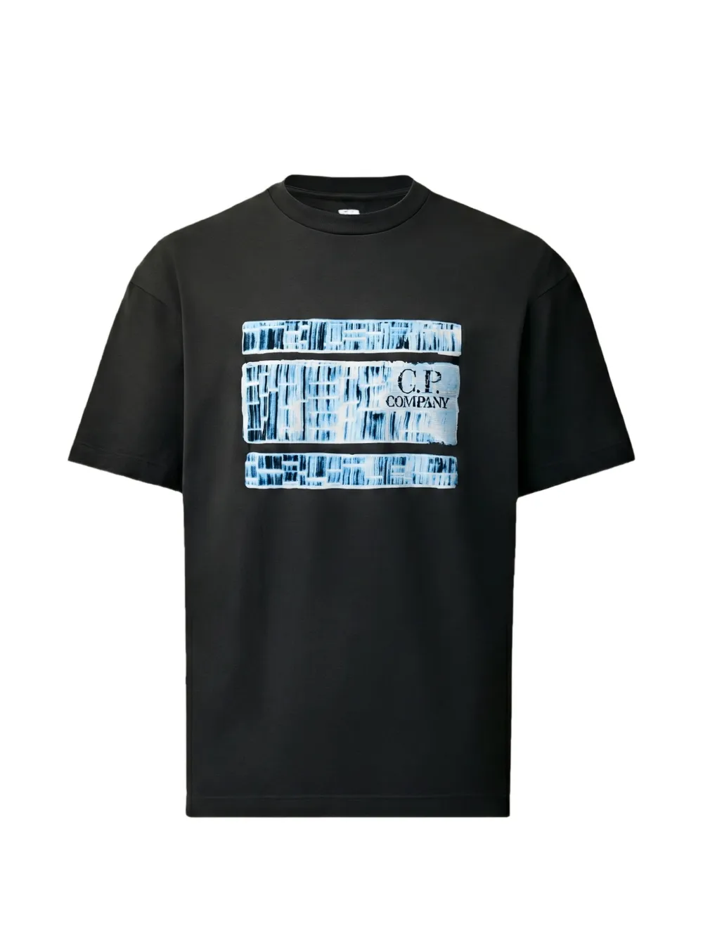 C.P. Company 30/1 jersey short-sleeve chest-graphic T-shirt - Nero