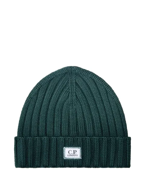 C.P. Company extrafine merino-wool logo beanie
