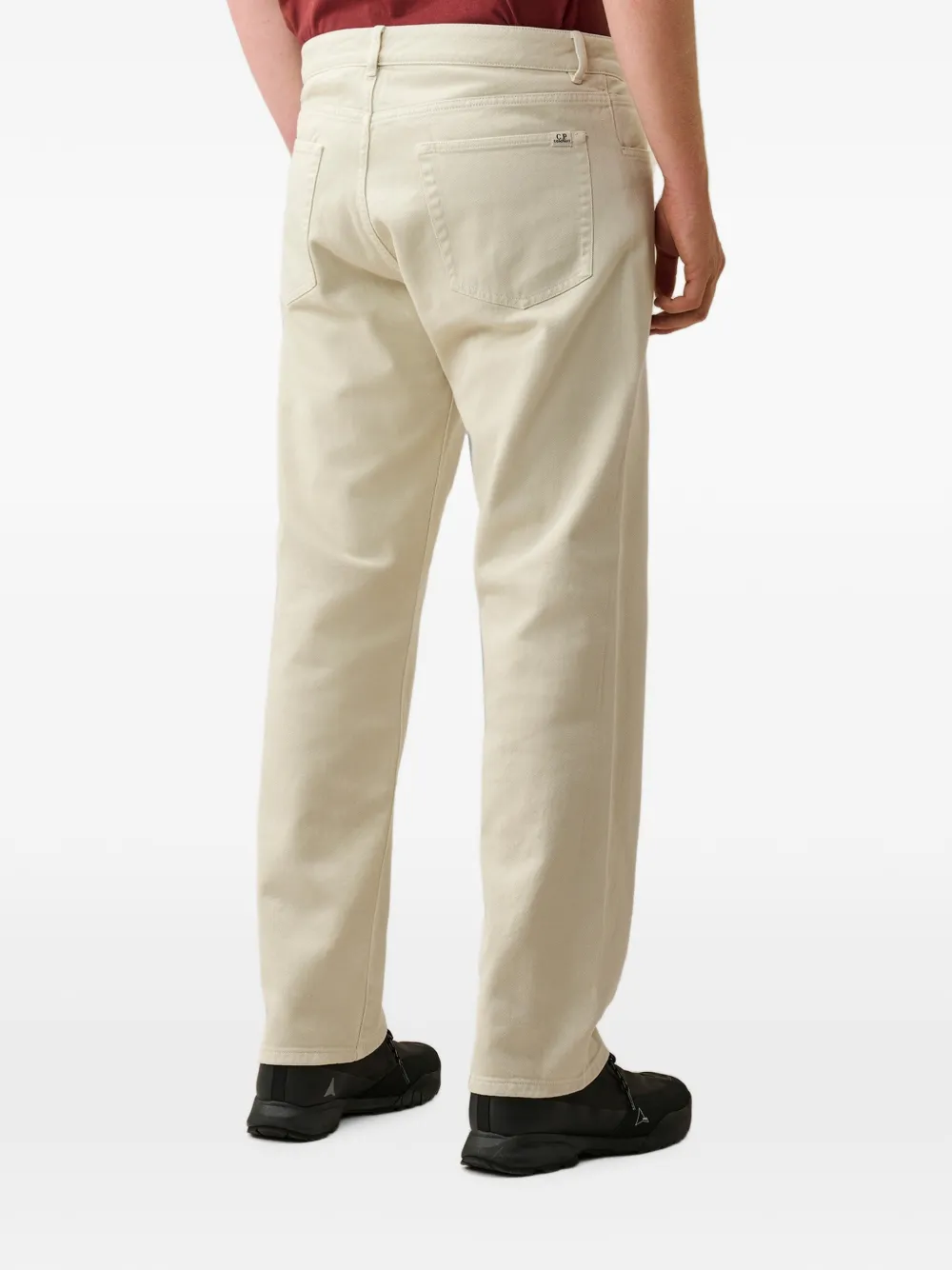 C.P. Company Bull denim broek met naadloze zijkant Beige