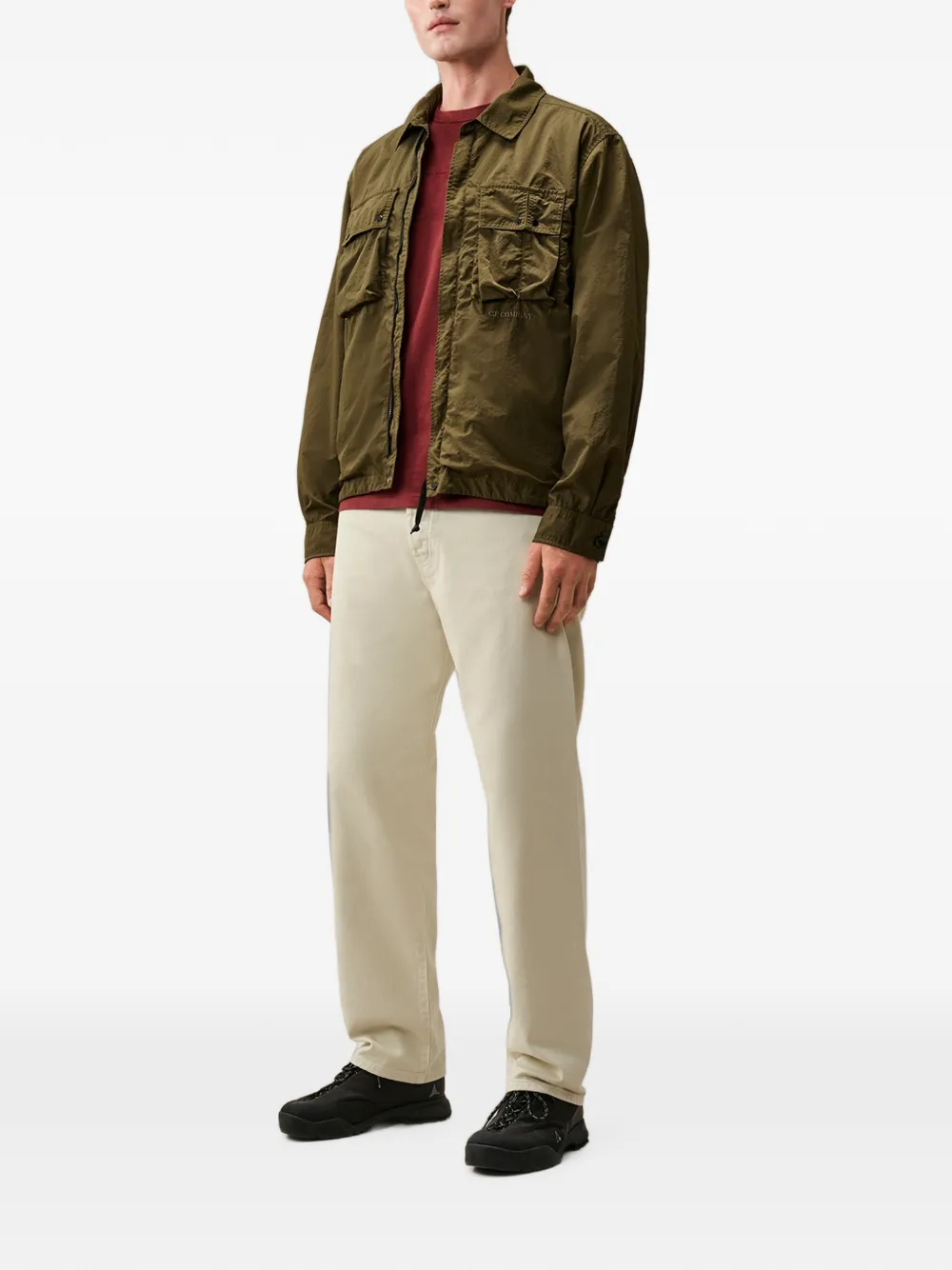 C.P. Company Bull denim broek met naadloze zijkant Beige