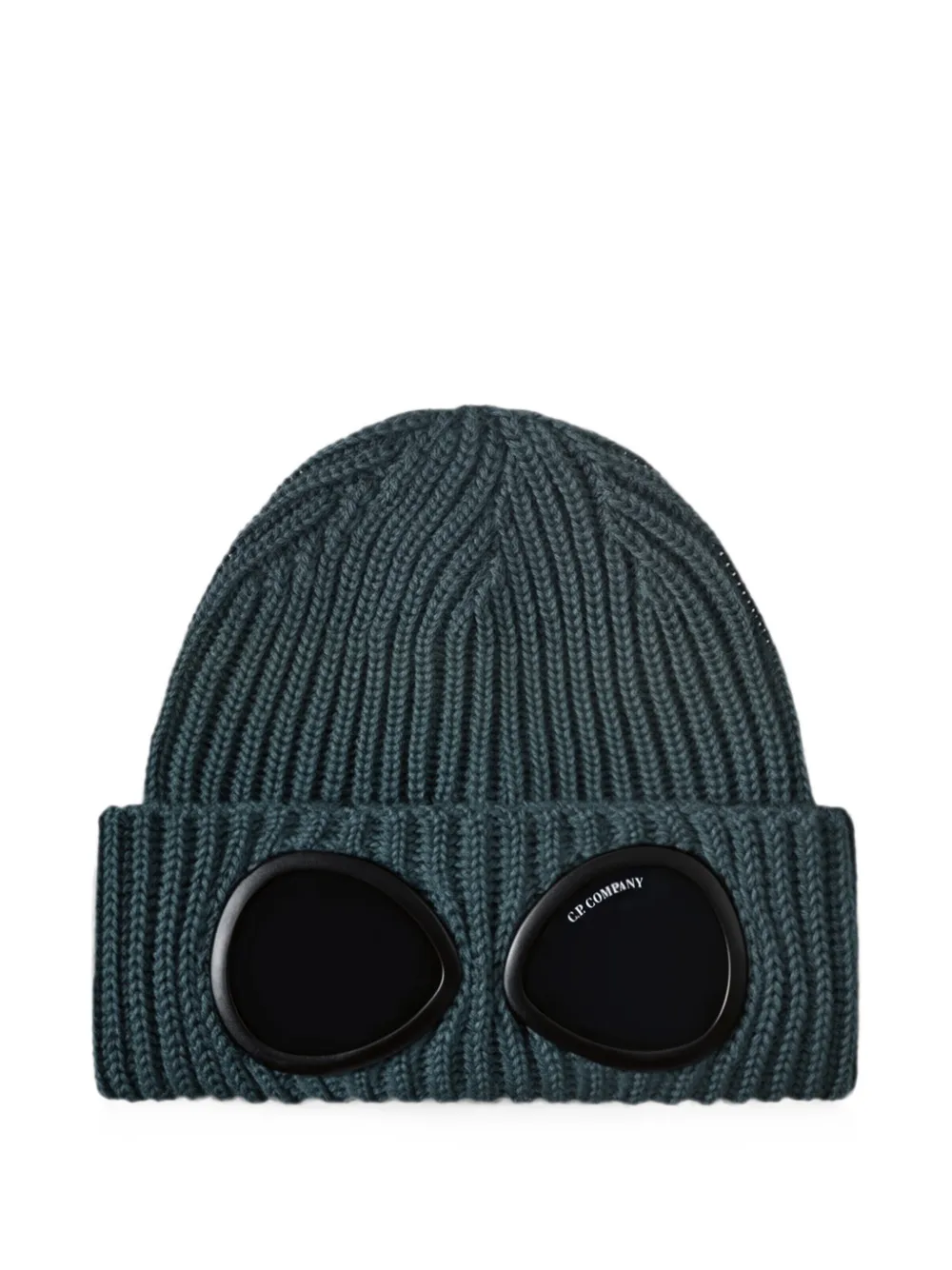 C.P. Company Goggle ribbed knit beanie hat - Blu