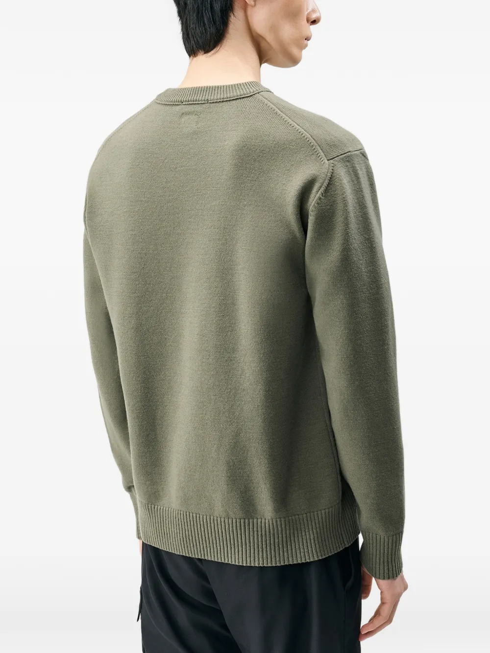 C.P. Company Metropolis Series extrafine merino wool crewneck sweater Groen