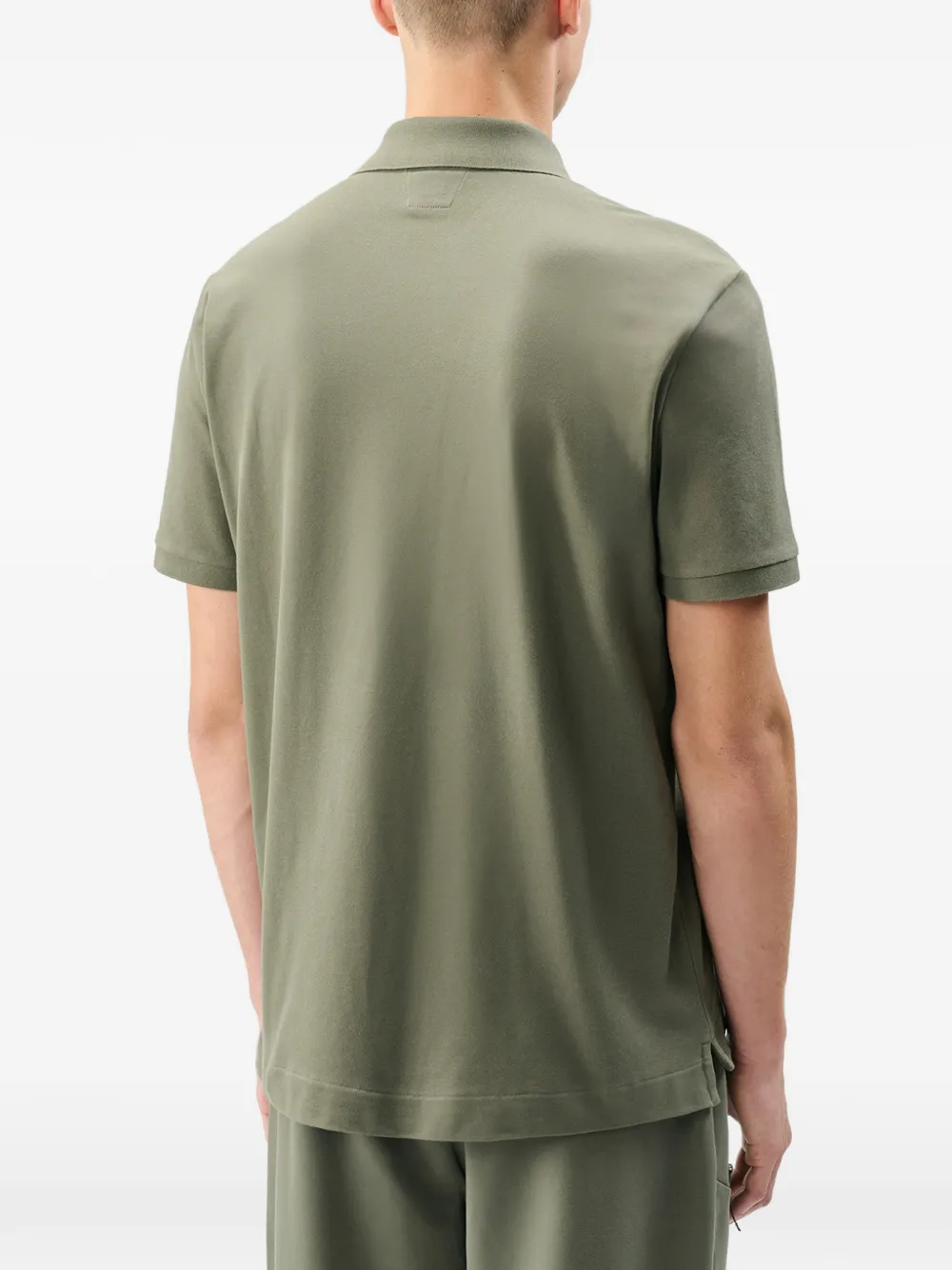 C.P. Company Metropolis Series stretch piquet poloshirt met korte mouwen Groen