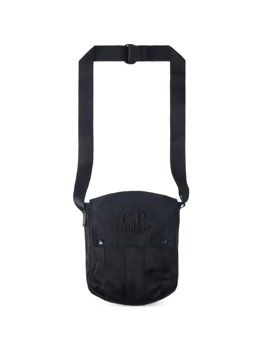 C.P. Company logo-embroidered shoulder bag - Nero