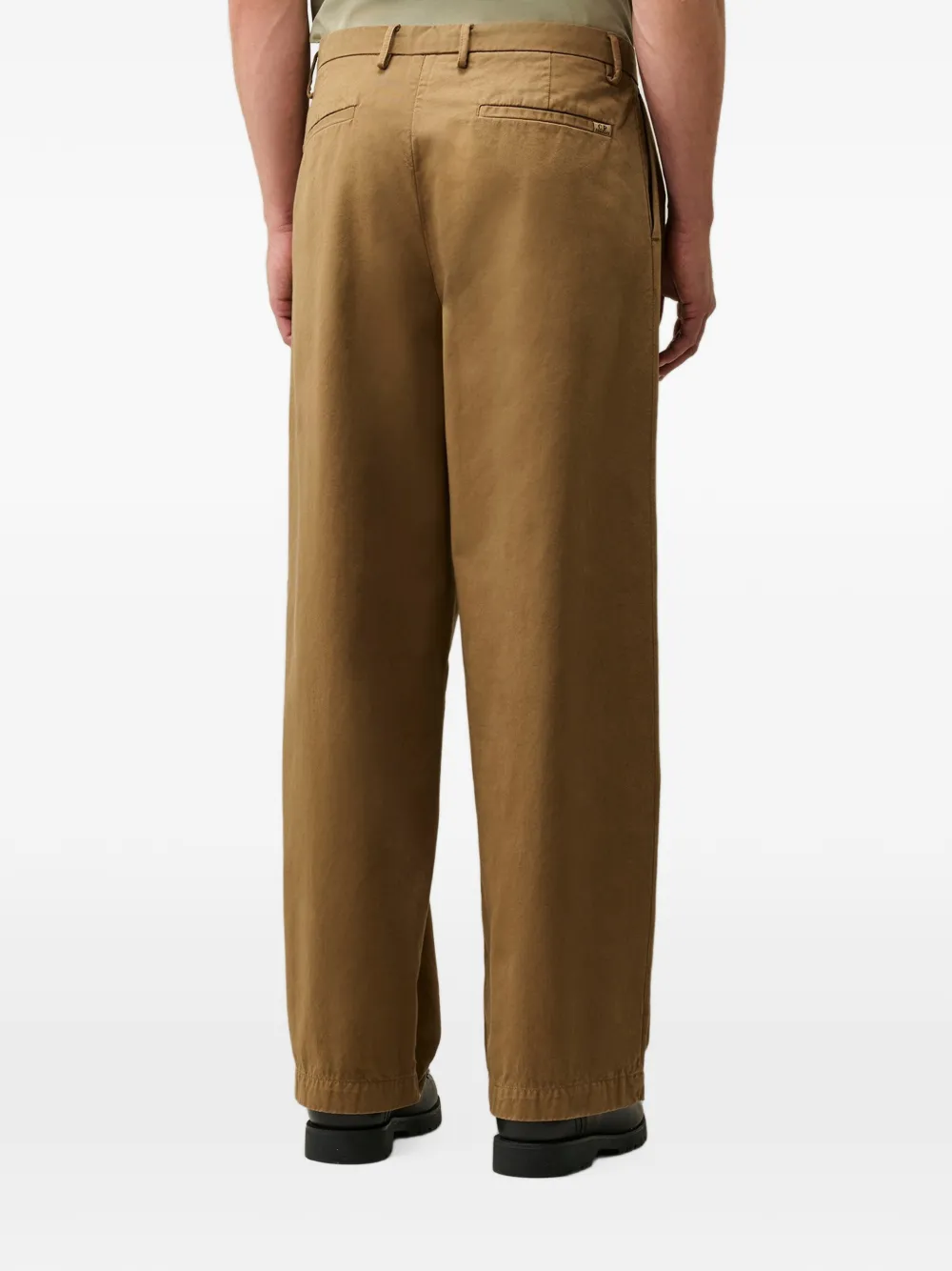 C.P. Company cotton gabardine boxy pleats pants Beige