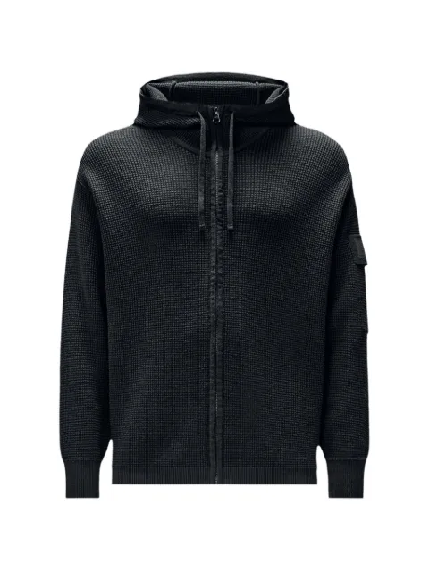 C.P. Company waffle-knit zip-up hoodie