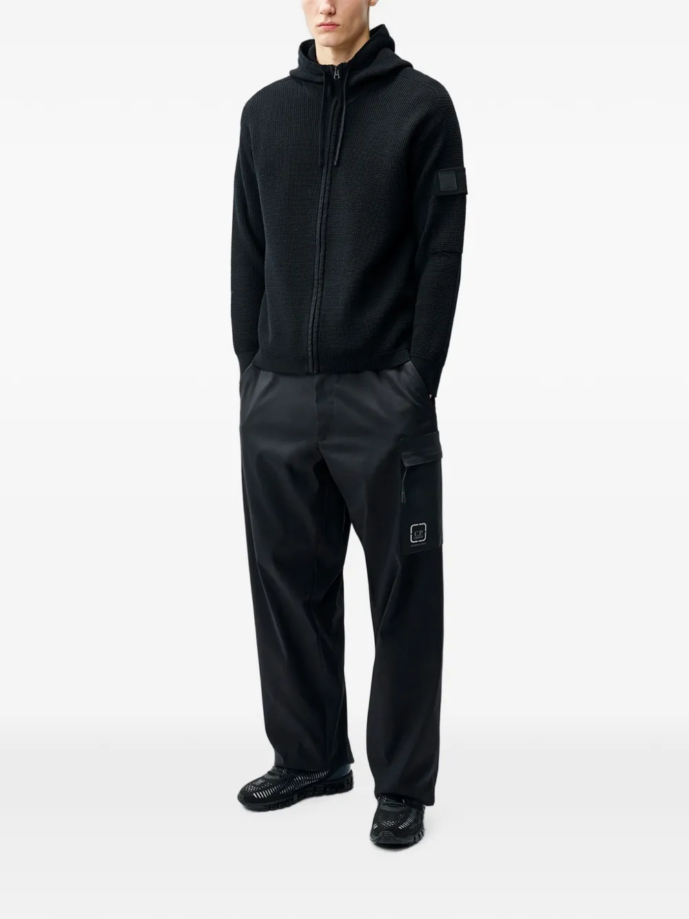 C.P. Company Hoodie met rits Zwart