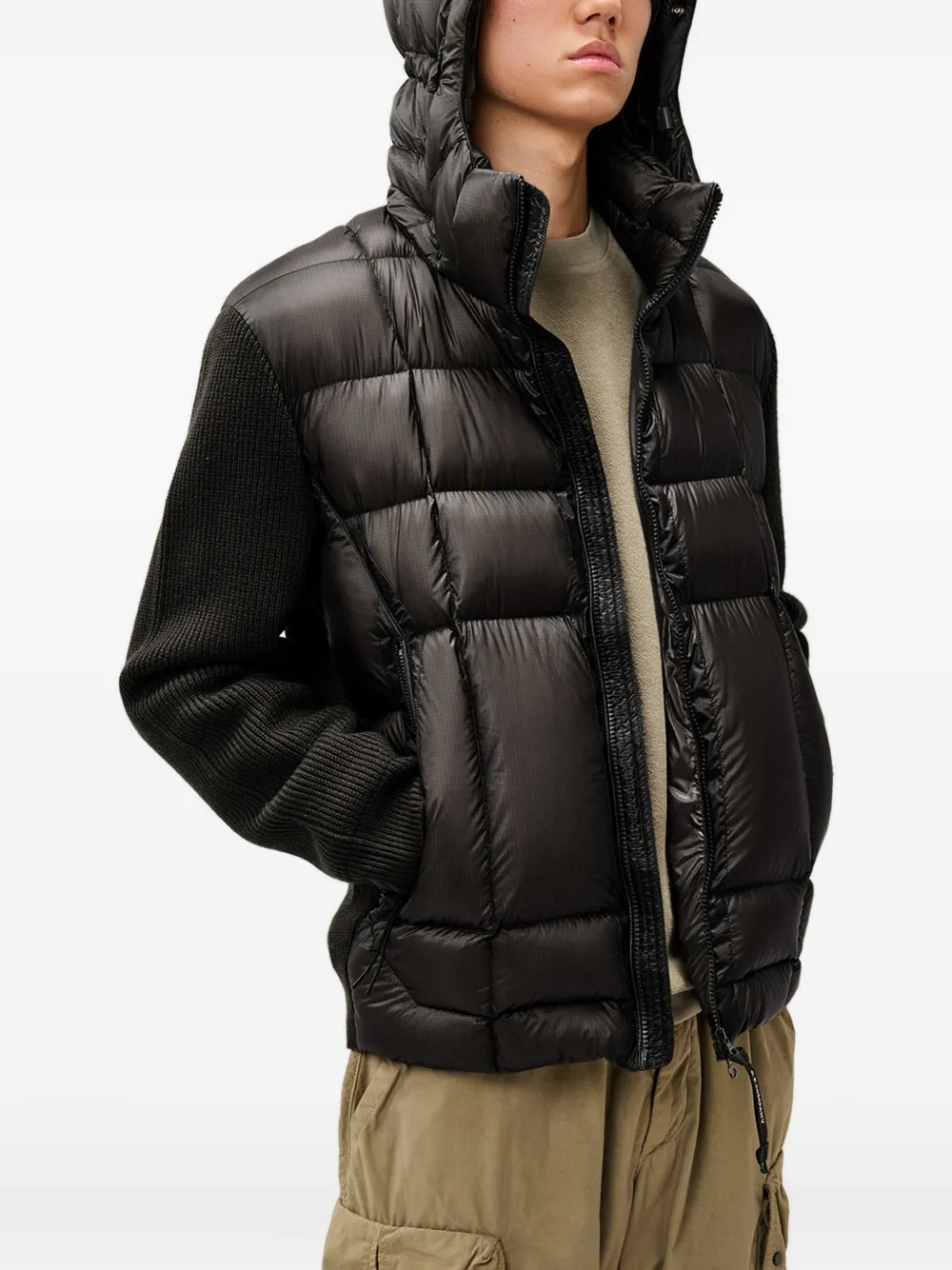 C.P. Company D.D. Shell Goggle vest met rits Zwart