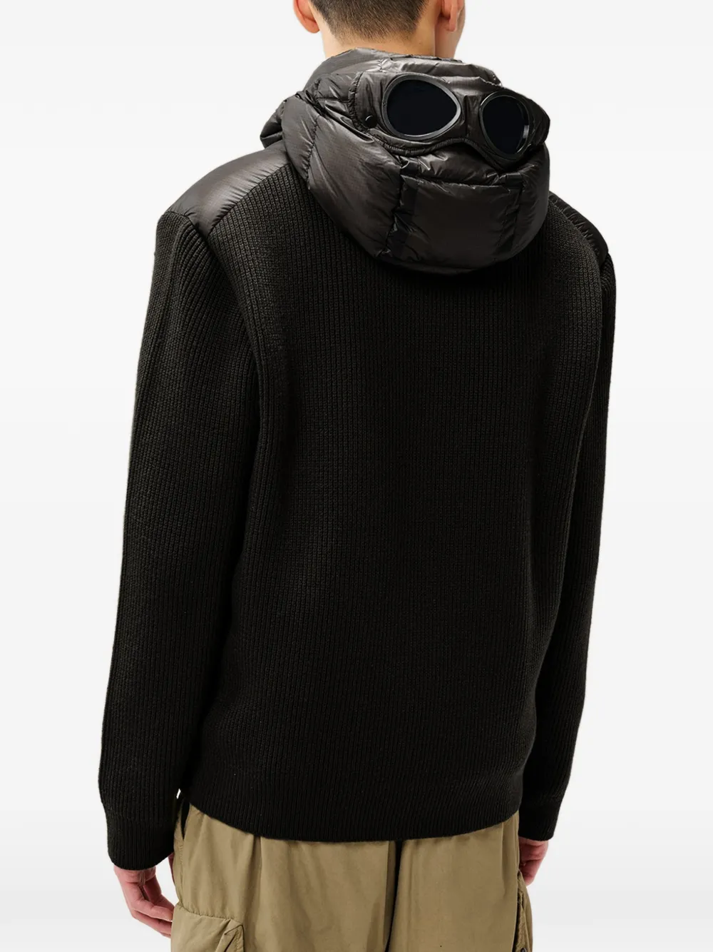 C.P. Company D.D. Shell Goggle vest met rits Zwart