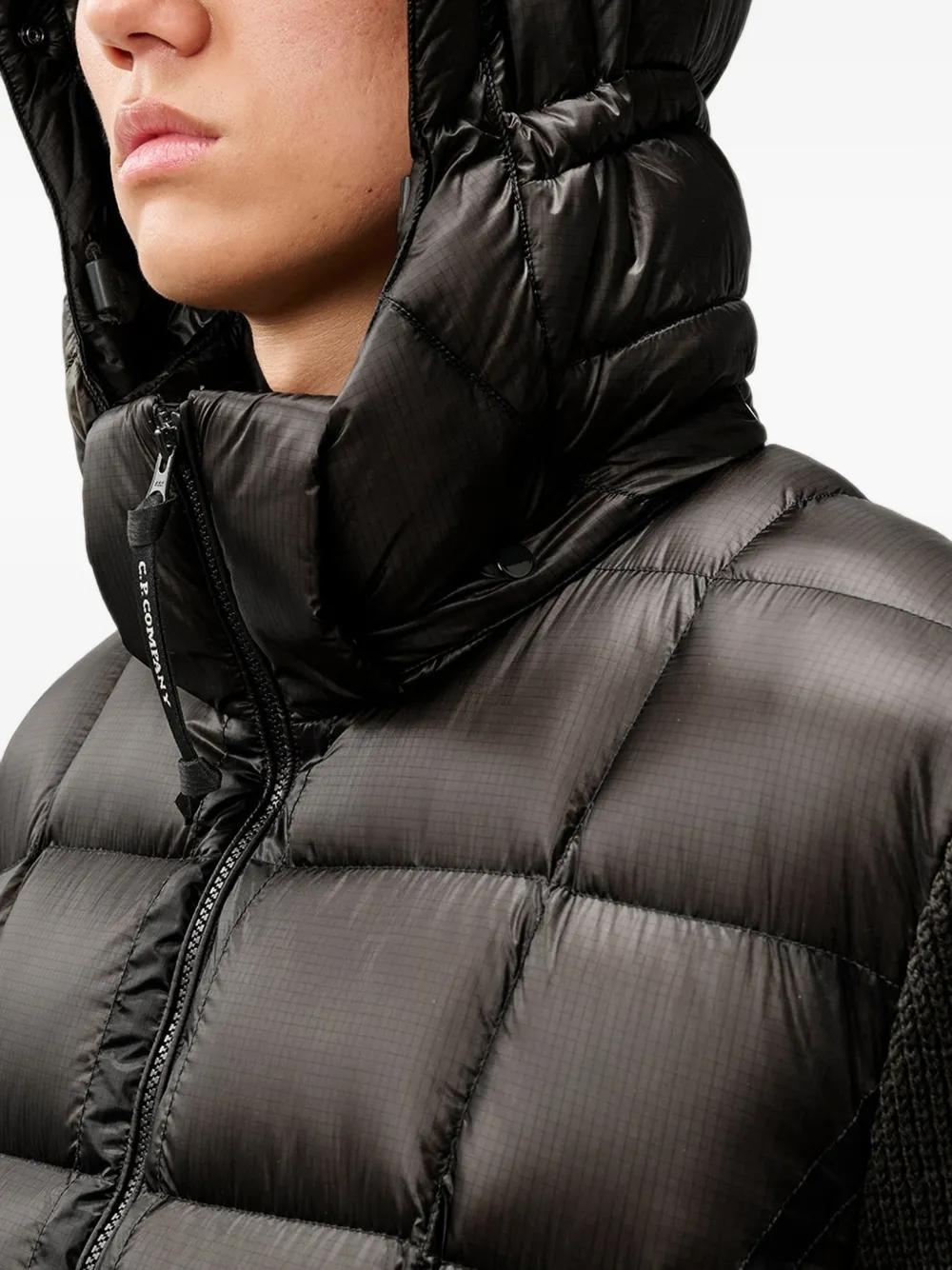 C.P. Company D.D. Shell Goggle vest met rits Zwart