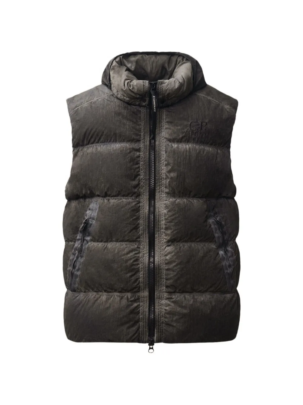 C.P. Company Eco-Chrome R gewatteerde bodywarmer Grijs