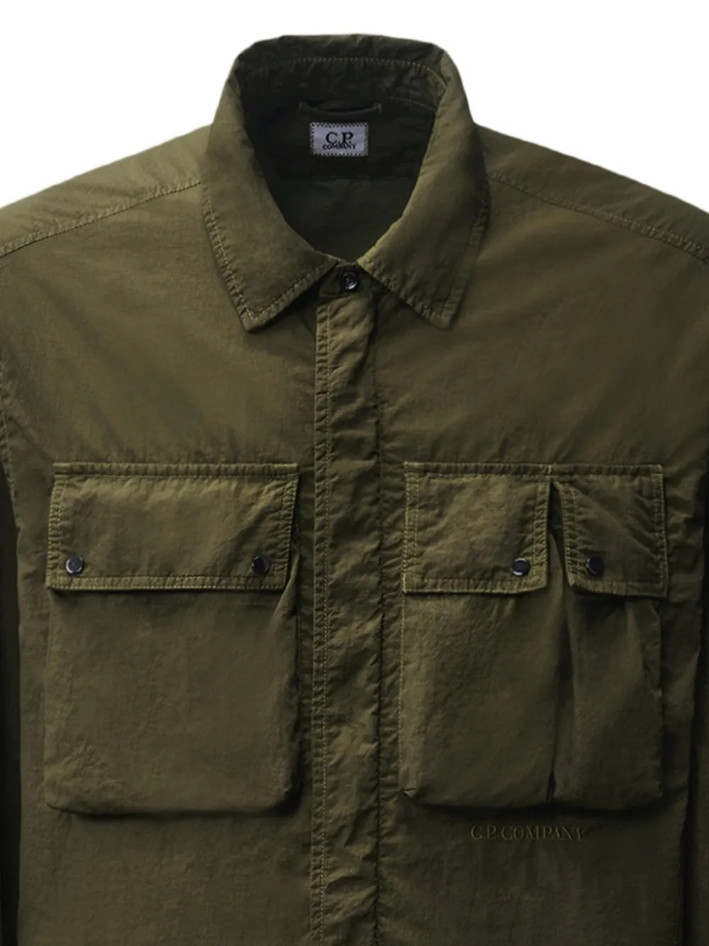 C.P. Company Shirtjack met klepzak Groen