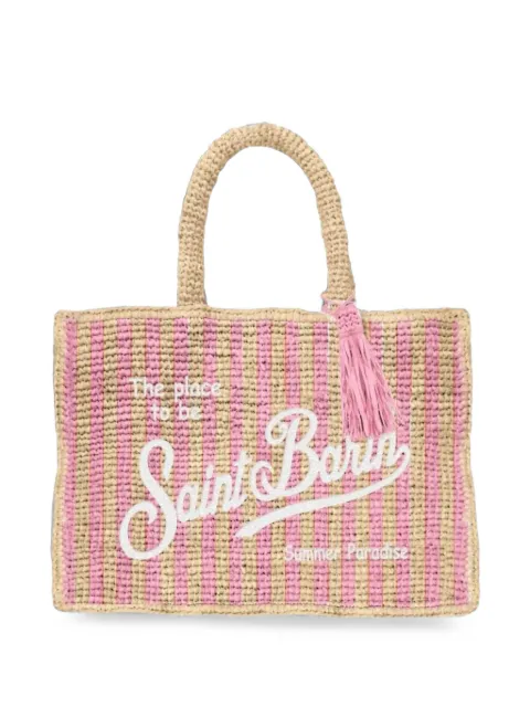 MC2 Saint Barth Colette striped raffia tote bag