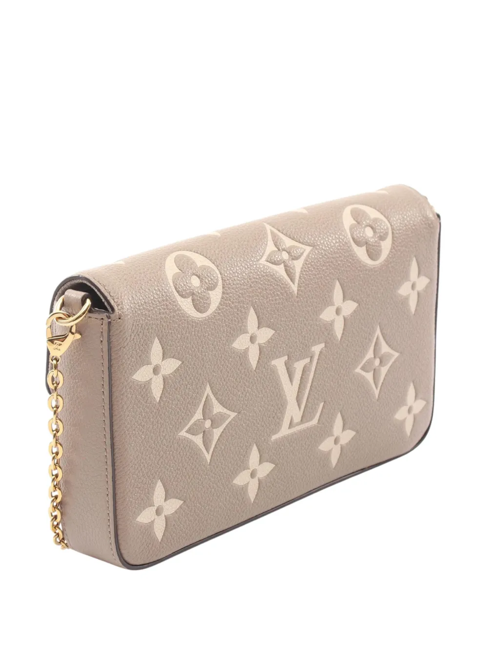  Louis Vuitton Pre-owned 2021-2026 Bicolor Monogram Empreinte Pochette Felicie Crossbody Bag - Tons Neutres 