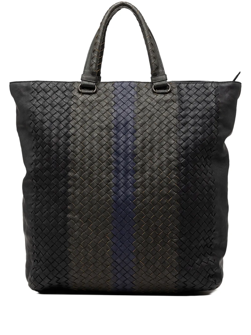 Bottega Veneta Pre-Owned 2012-2026 Tricolor Nappa Intrecciato Convertible Tote satchel - Schwarz