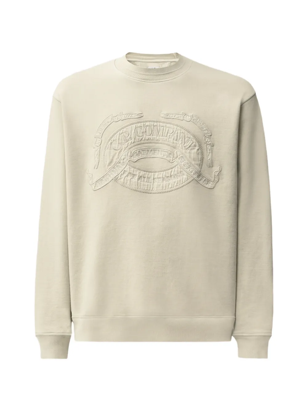 C.P. Company logo-embroidered sweatshirt - Toni neutri