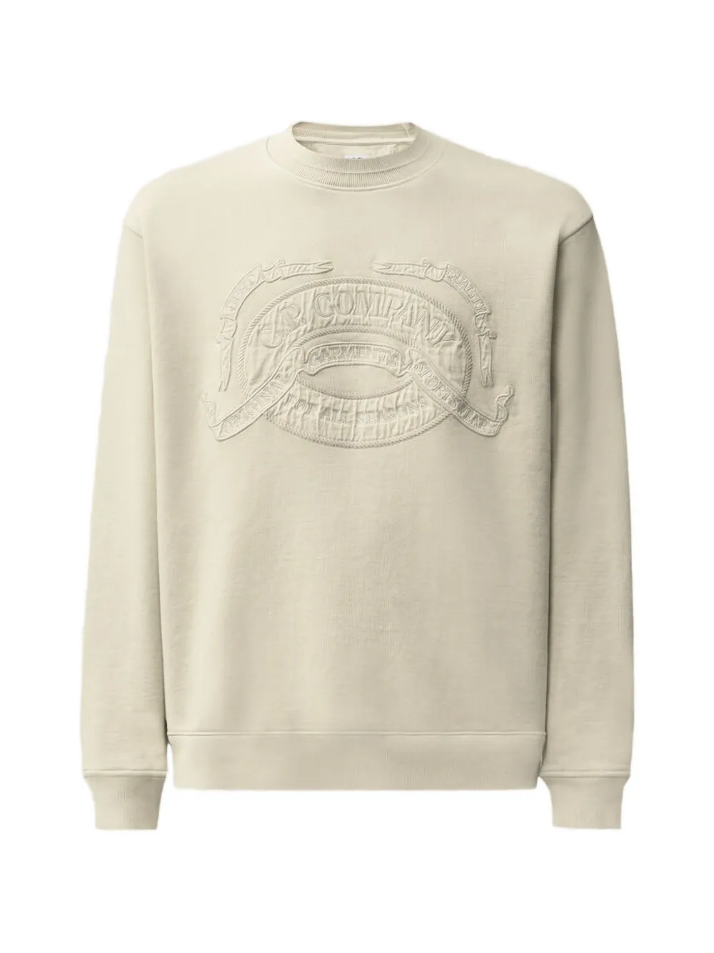 C.P. Company Sweater met geborduurd logo Beige
