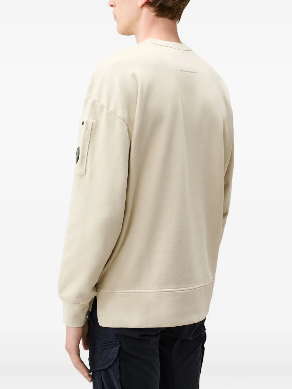 C.P. Company Sweater met lens-detail Beige