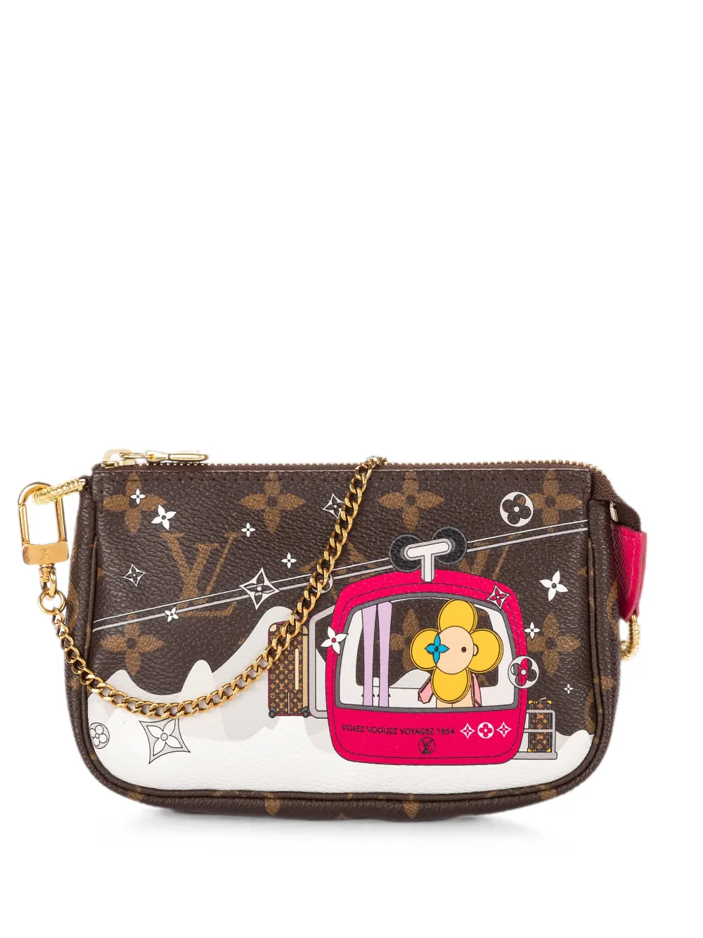Louis Vuitton Pre-Owned Borsa a spalla Christmas Animation mini 2019 - Marrone