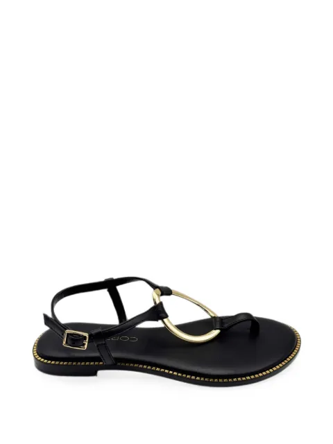 SPAZIO CORRIDONI 1 buckle-fastening metal-ring flat sandals