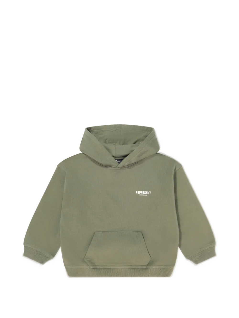 REPRESENT MINI Mini Owners' Club logo-print hoodie - Verde