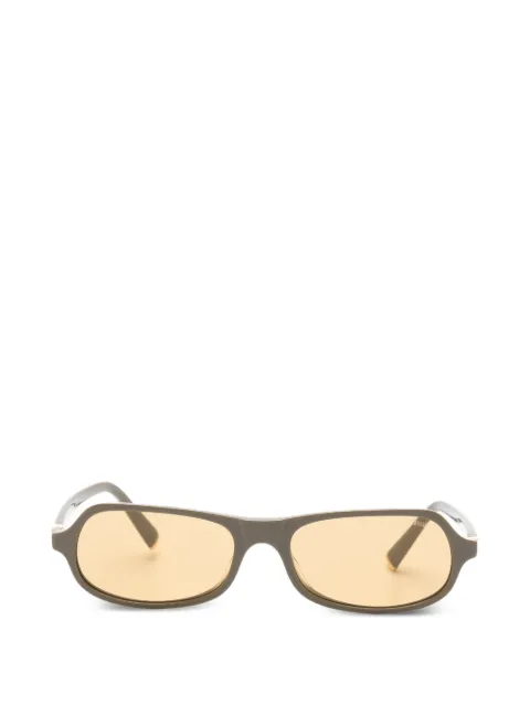 Miu Miu Eyewear logo-plaque rectangle-frame sunglasses