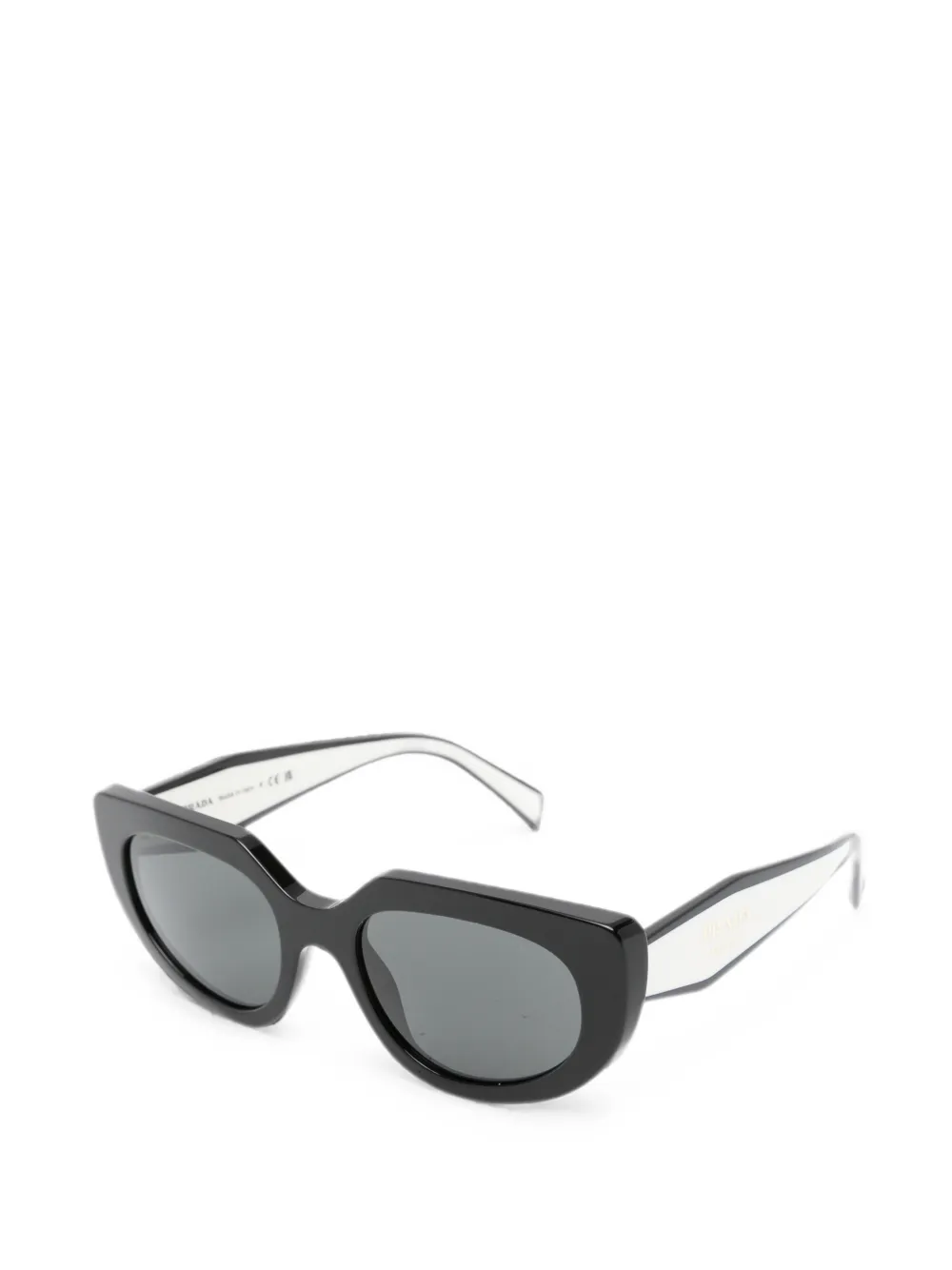Prada Eyewear Zonnebril met cat-eye montuur Zwart