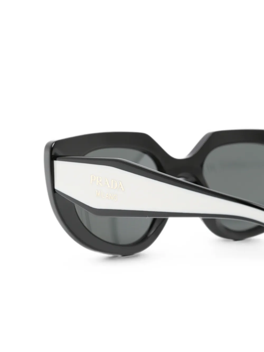 Prada Eyewear Zonnebril met cat-eye montuur Zwart