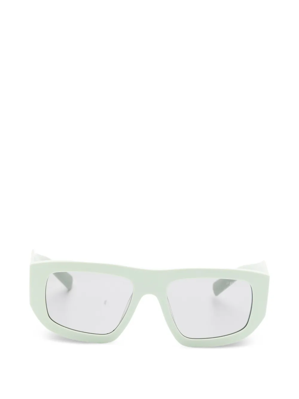 Prada Eyewear Zonnebril met geometrisch montuur Groen