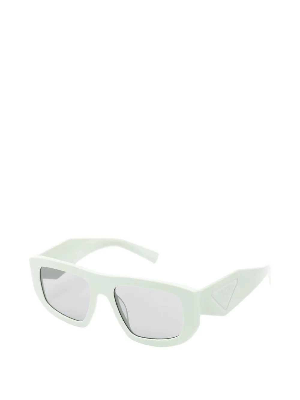 Prada Eyewear Zonnebril met geometrisch montuur Groen