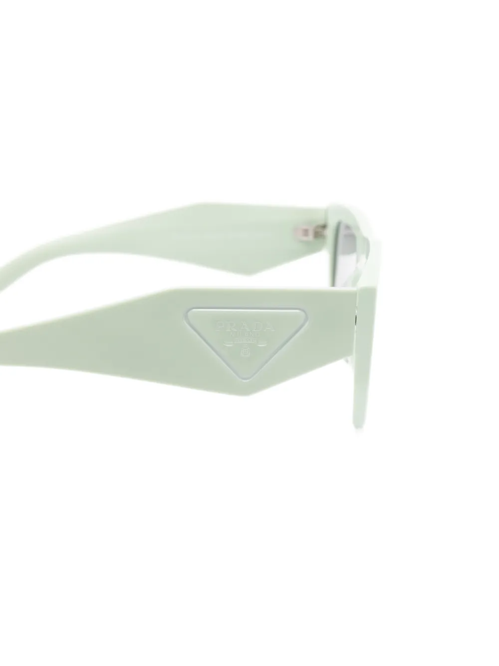 Prada Eyewear Zonnebril met geometrisch montuur Groen