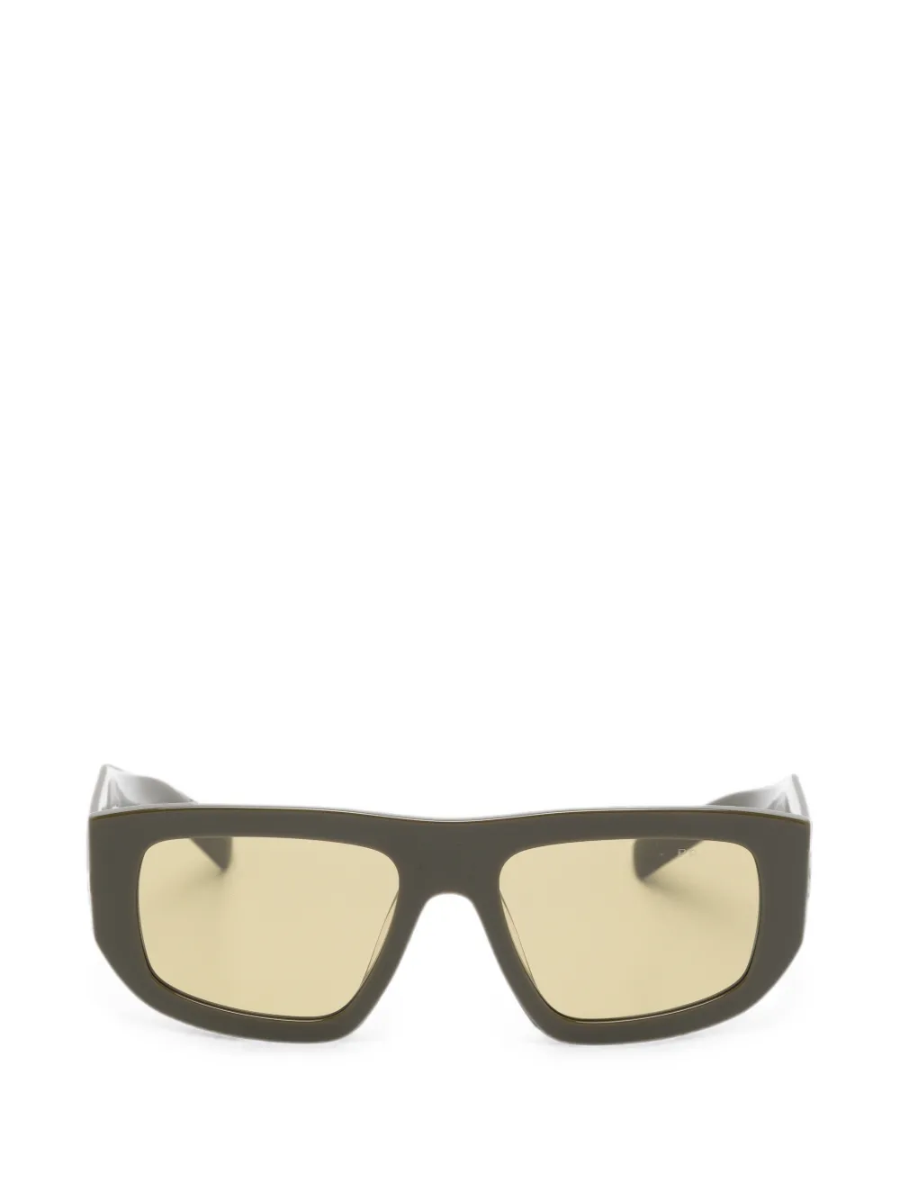 Prada Eyewear geometric-frame sunglasses - Verde