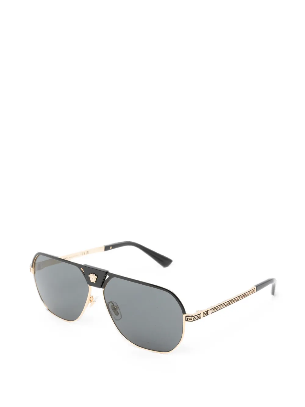 Versace Eyewear Medusa Greca zonnebril met piloten montuur Zwart