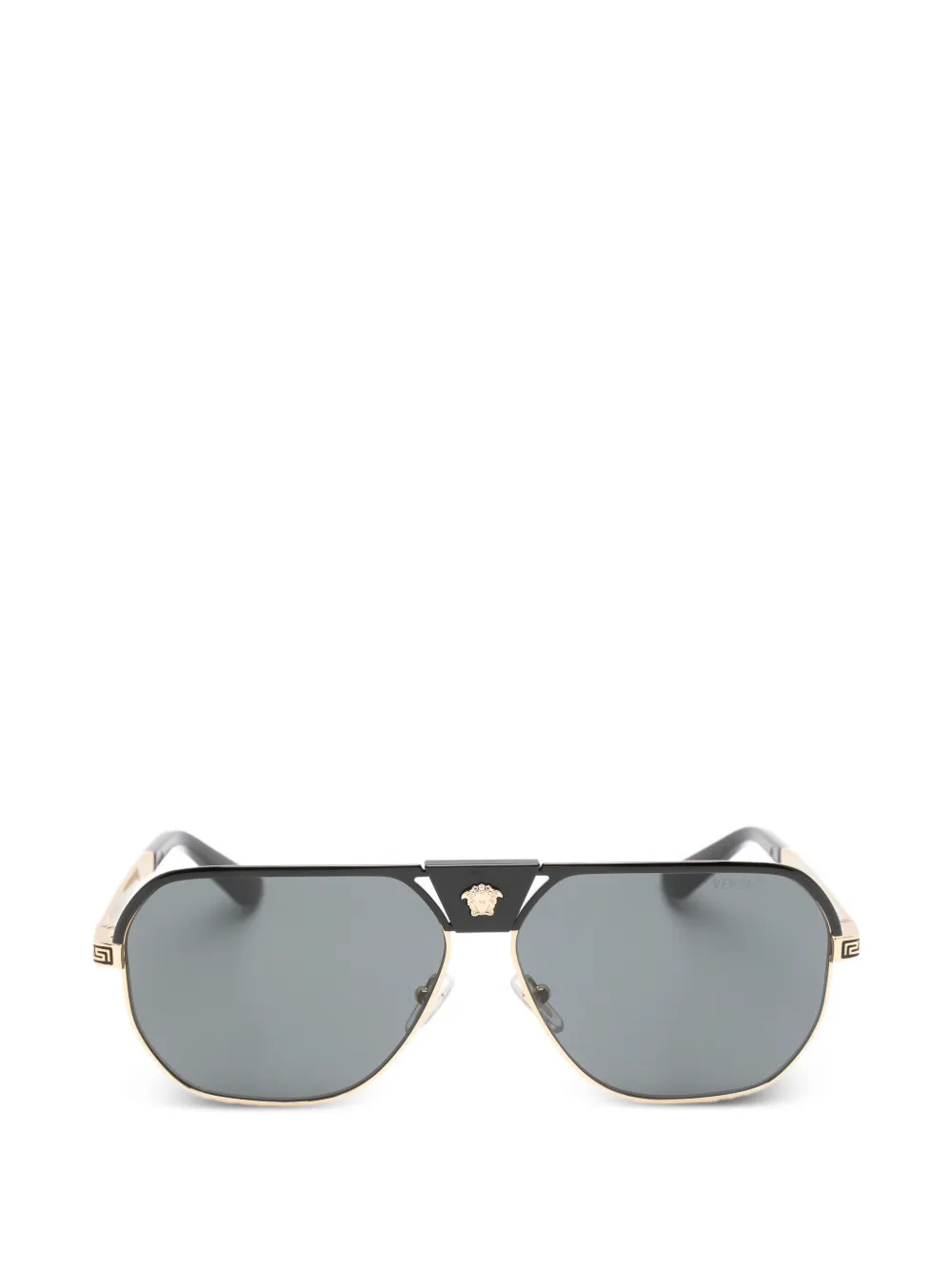 Versace Eyewear Medusa Greca pilot-frame sunglasses - Nero