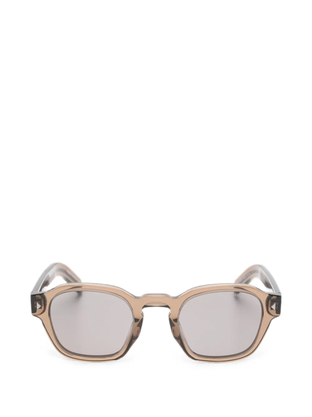 Prada Eyewear geometric-frame sunglasses - Braun