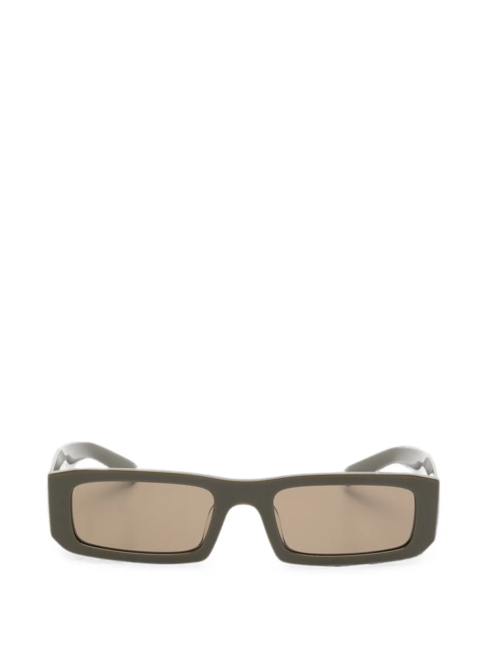 Prada Eyewear Symbole rectangle-frame sunglasses - Verde